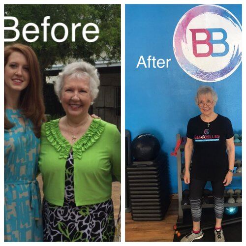 Joy Vanderschouw — before and after at Lana's Barbelles